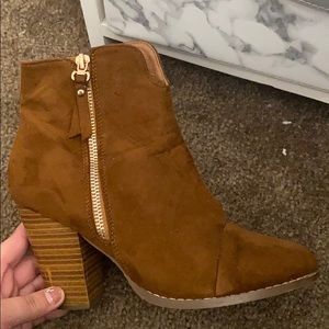 Cute brown ankle boots